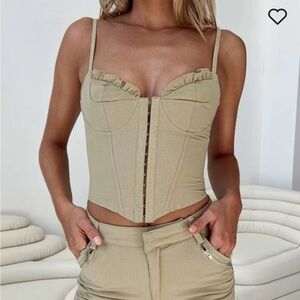 Princess Polly DESTINY TOP TAUPE